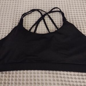 Lululemon black Strappy Women's Bralette, Size XL